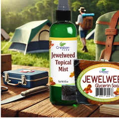 Jewelweed Spray - Nettoyant pour la peau sans savon, Poison Ivy, piqûres d'insectes, éruptions cutanées, spray topique pour un soulagement rapide - Grande bouteille de 8 oz 