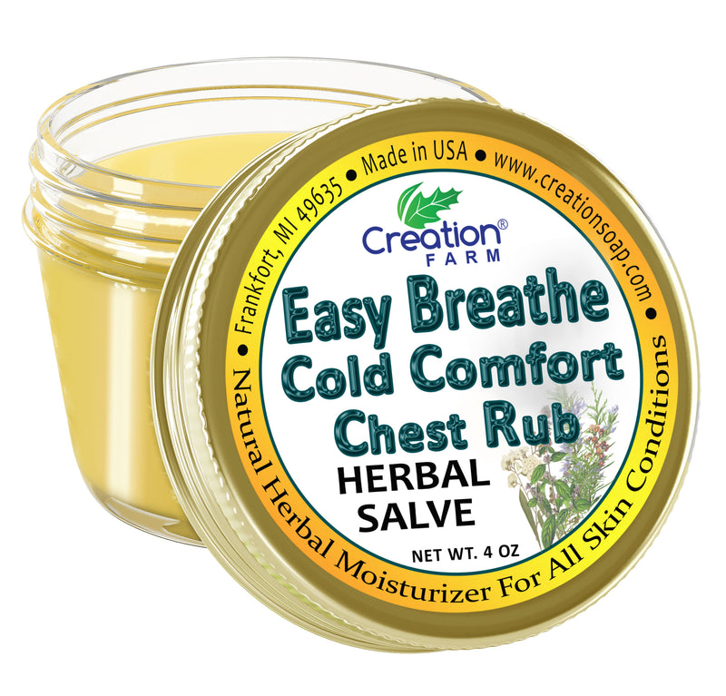 Easy Breathe Cold Comfort Chest Rub - Herbal Balm from Creation Farm - Creation Pharm