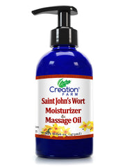 St Johns Wort Moisturizer & Massage Oil - Blend - Soothing Body Massage Oil - Creation Pharm