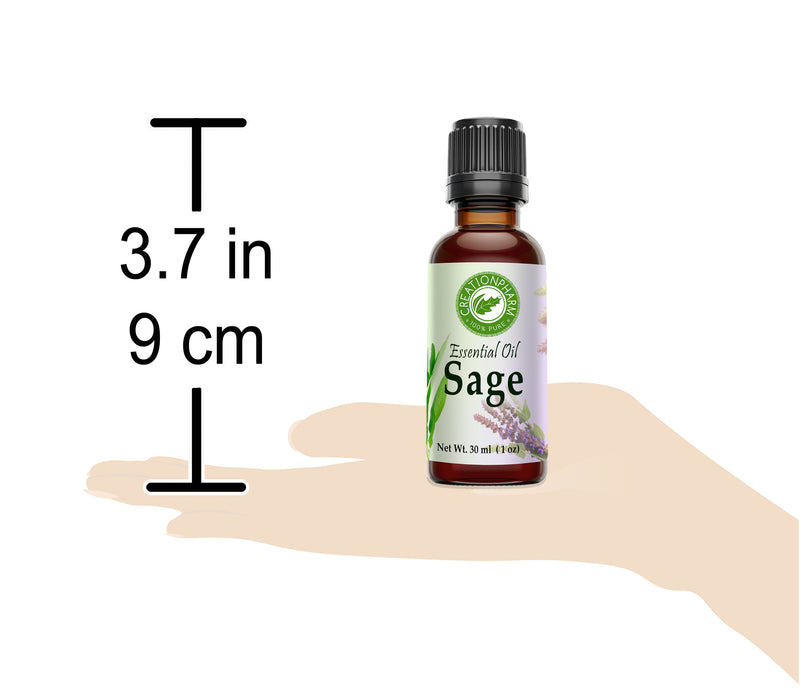 Sage Essential Oil 30ml (1oz) 100% Pure Essential Oil - Creation Pharm
