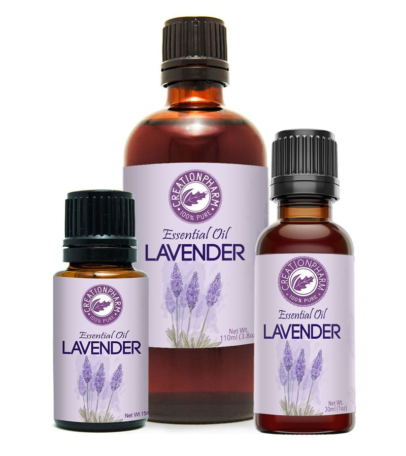 Lavender Essential Oil - 100% Pure - Aceite esencial de lavanda 2 oz - Premium Creation Pharm - Creation Pharm