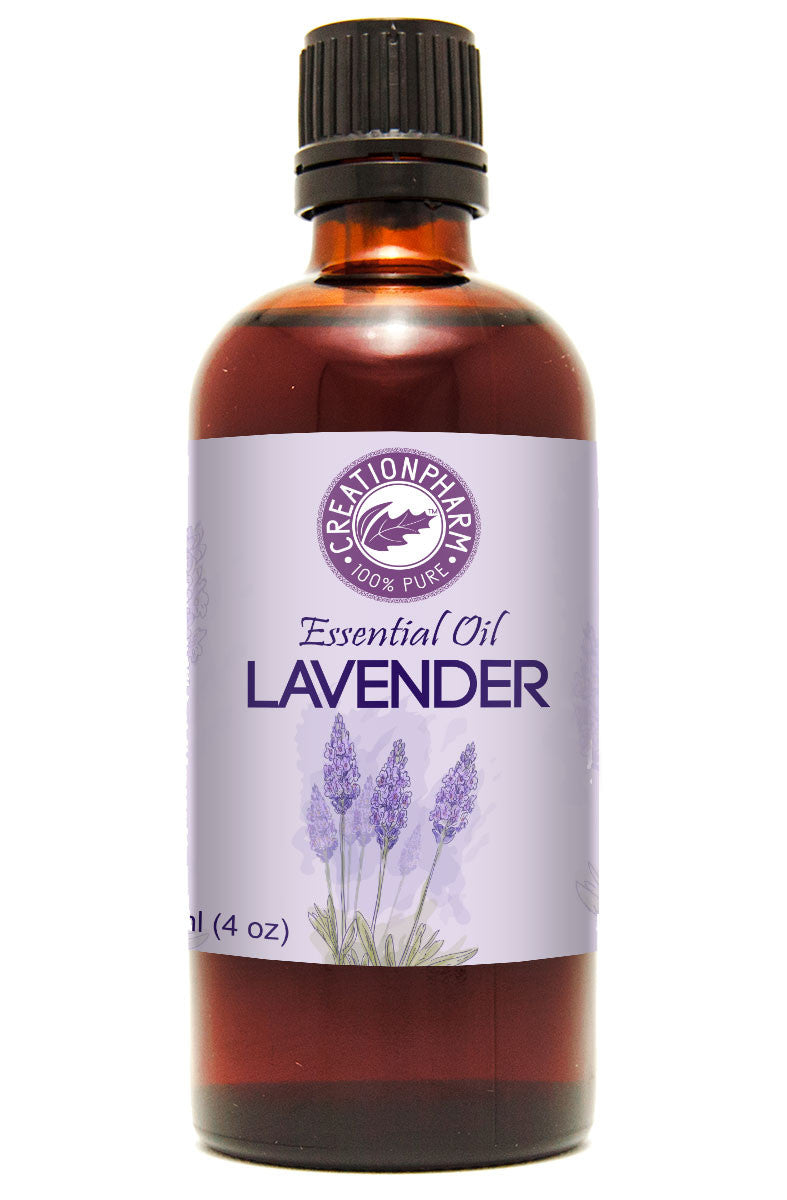 Lavender Essential Oil - Premium Aromatherapy Grade Lavender Oil 3.8 Oz (110ml) - Aceite Esencial de Lavanda 100% Pure Premium Therapeutic from Creation Pharm - Creation Pharm