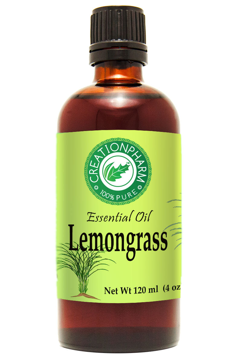 Lemongrass Essential Oil 4 oz - Aceite La hierba de limon- 100% Pure for Diffuser & Aromatherapy - Creation Pharm